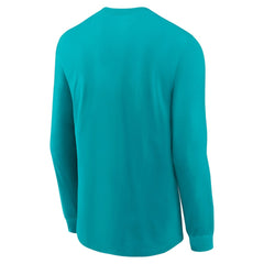Miami Dolphins Play to Win Essential Long Sleeve T-Shirt - Aqua on sale