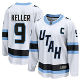 Clayton Keller Utah Mammoth Fanatics Away Breakaway Player Jersey - White Jerseys