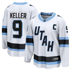 Clayton Keller Utah Mammoth Fanatics Away Breakaway Player Jersey - White Jerseys