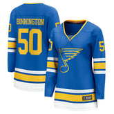 Jordan Binnington St. Louis Blues Fanatics Women's Home Breakaway Player Jersey - Blue Jerseys