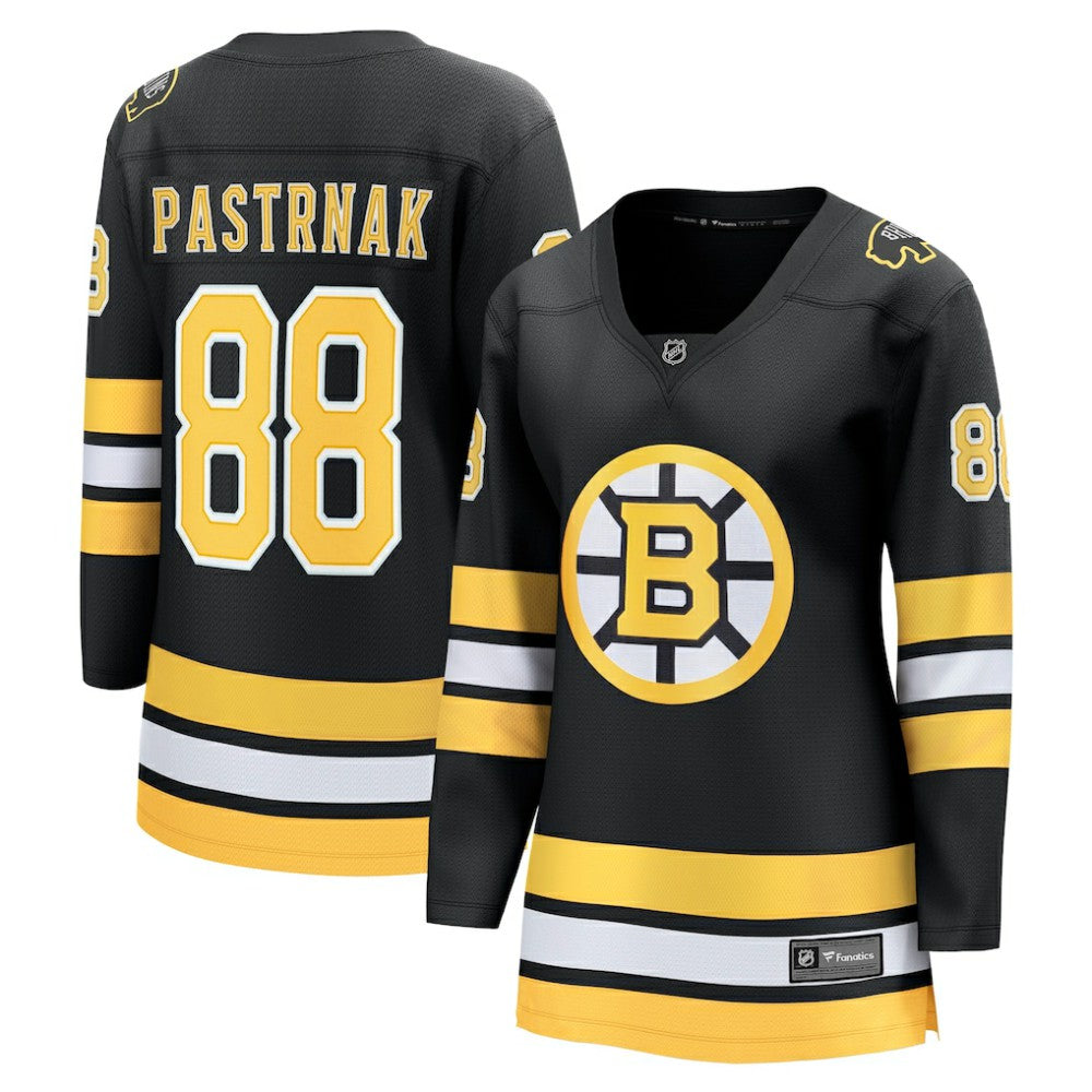 David Pastrnak Boston Bruins Fanatics Women's Home Breakaway Player Jersey - Black Jerseys