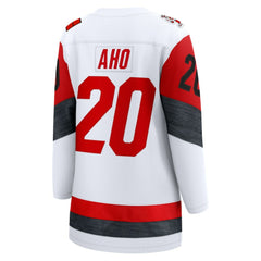 Sebastian Aho Carolina Hurricanes Fanatics Women's Away Breakaway Jersey - White Jerseys