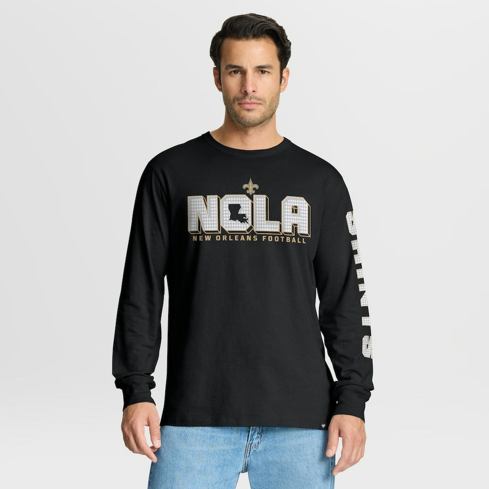 New Orleans Saints Hometown Sweep Legacy Long Sleeve T-Shirt - Black online