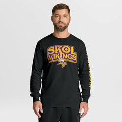 Minnesota Vikings Hometown Sweep Legacy Long Sleeve T-Shirt - Black cheap
