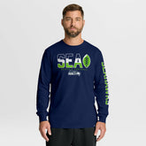 Seattle Seahawks Hometown Sweep Legacy Long Sleeve T-Shirt - College Navy on sale