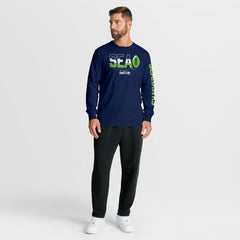 Seattle Seahawks Hometown Sweep Legacy Long Sleeve T-Shirt - College Navy on sale