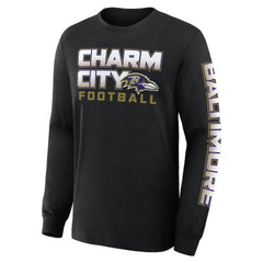 Baltimore Ravens Hometown Sweep Legacy Long Sleeve T-Shirt - Black discount