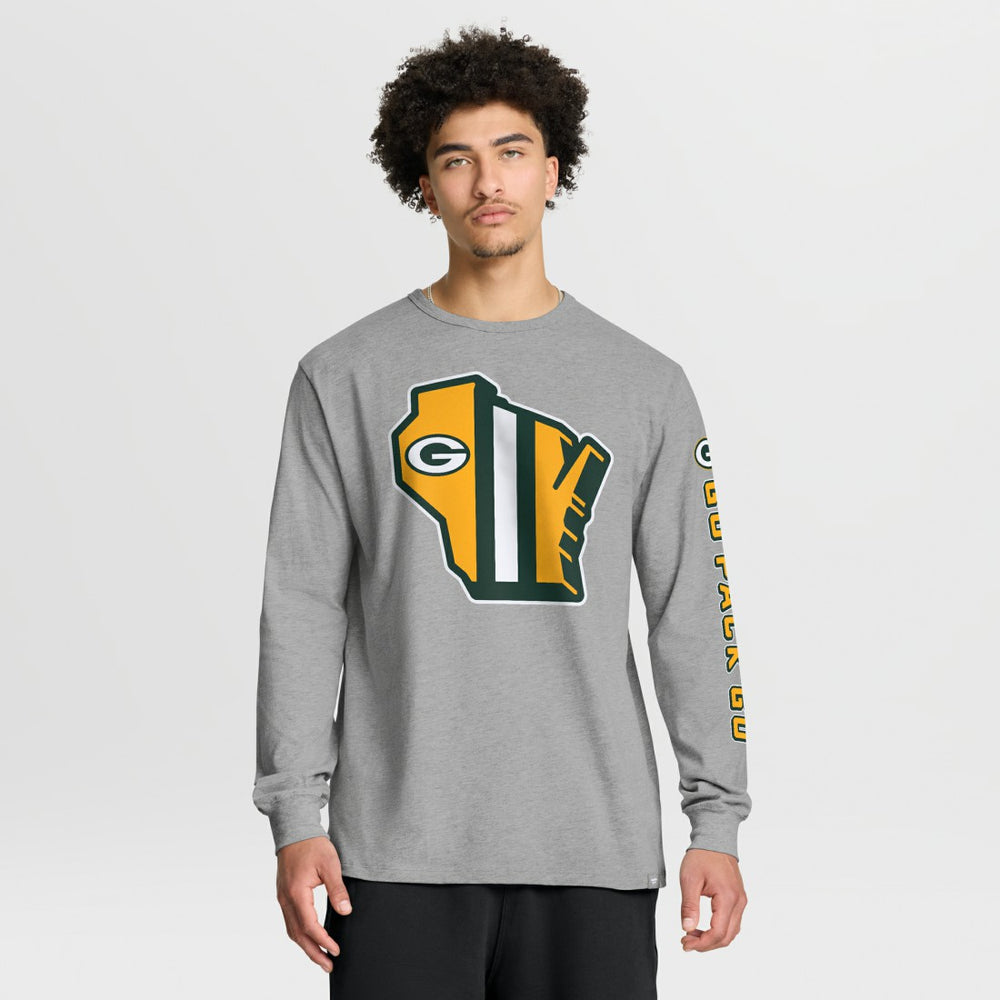 Green Bay Packers Hometown Sweep Legacy Long Sleeve T-Shirt - Heather Gray outlet