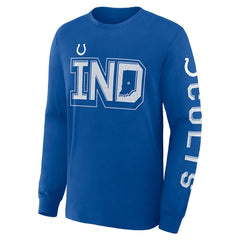Indianapolis Colts Hometown Sweep Legacy Long Sleeve T-Shirt - Royal on sale