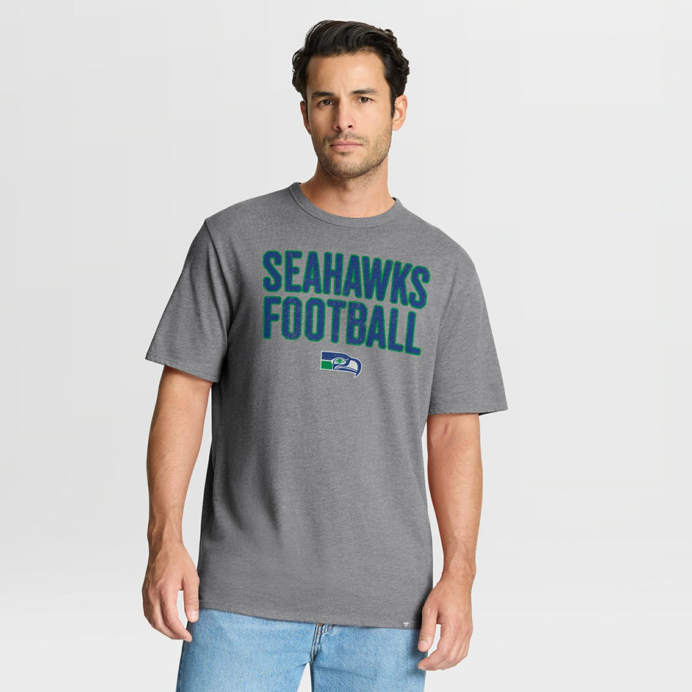 Seattle Seahawks First Down Tribute Tri-Blend T-Shirt - Heather Gray cheap