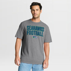 Seattle Seahawks First Down Tribute Tri-Blend T-Shirt - Heather Gray cheap