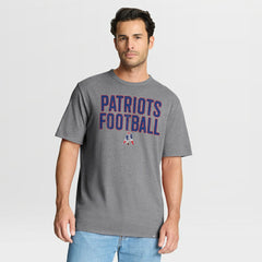 New England Patriots First Down Tribute Tri-Blend T-Shirt - Heather Gray discount