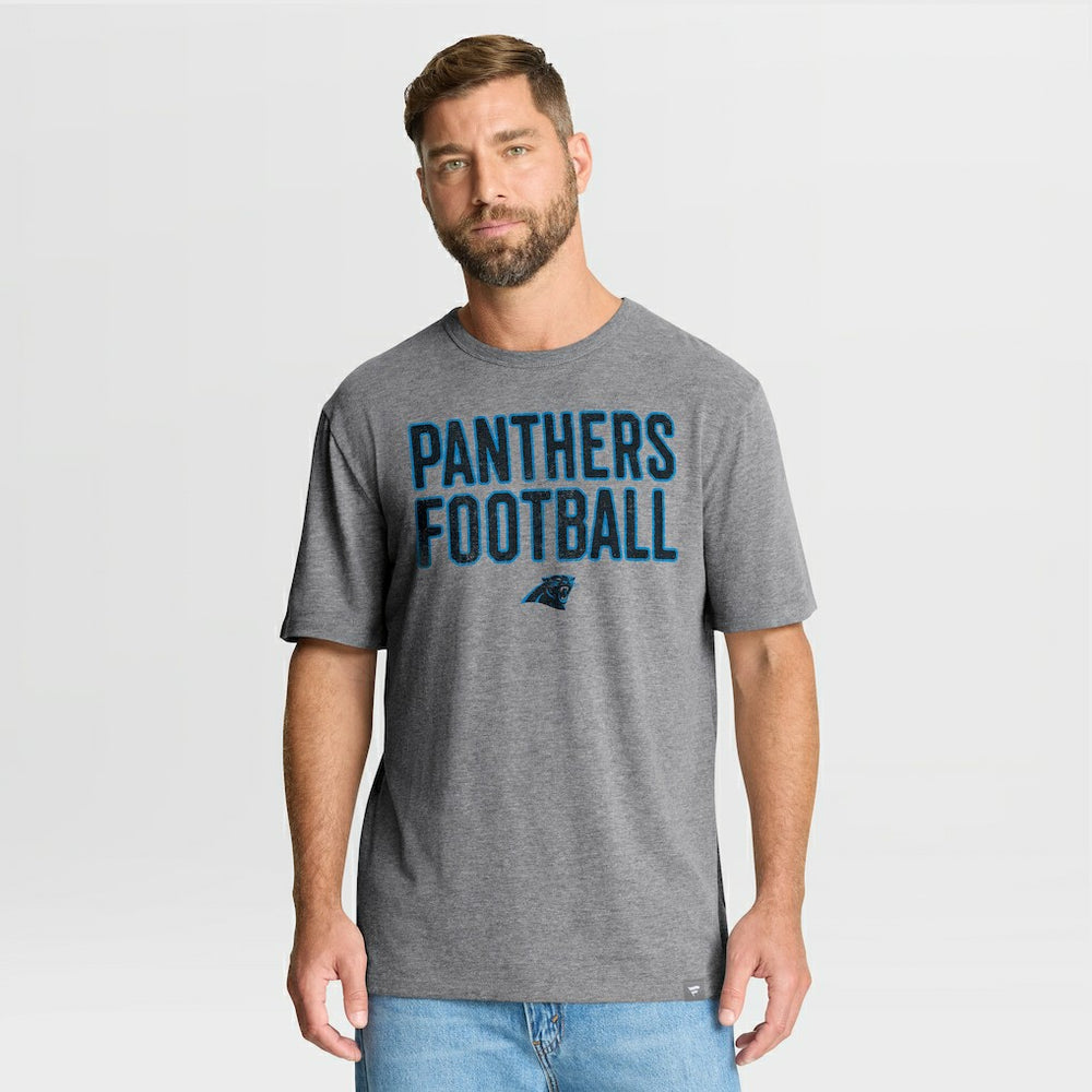 Carolina Panthers First Down Tribute Tri-Blend T-Shirt - Heather Gray outlet