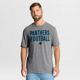 Carolina Panthers First Down Tribute Tri-Blend T-Shirt - Heather Gray outlet