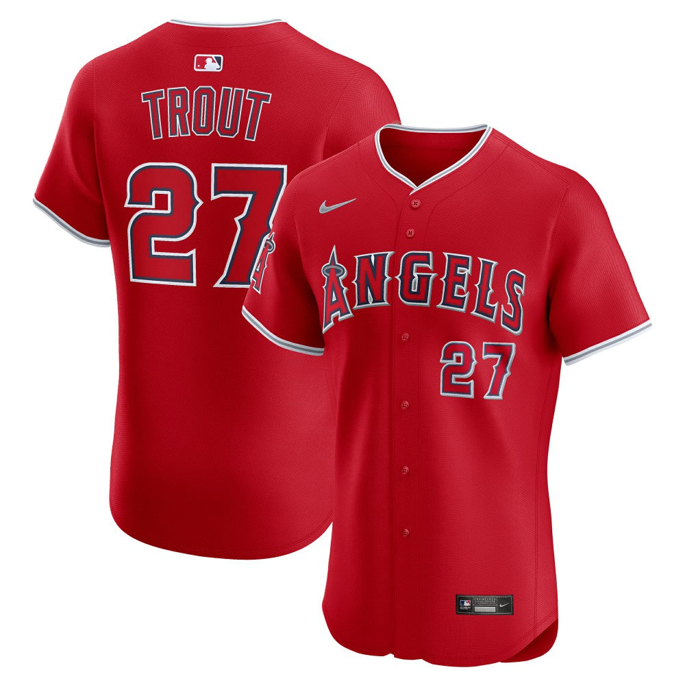 Mike Trout Los Angeles Angels Alternate Elite Jersey Red