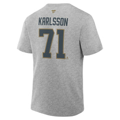 William Karlsson Vegas Golden Knights Fanatics Authentic Stack Name & Number T-Shirt - Heather Gray T-shirts