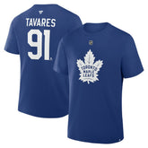 John Tavares Toronto Maple Leafs Fanatics Authentic Stack Name & Number T-Shirt - Blue T-shirts