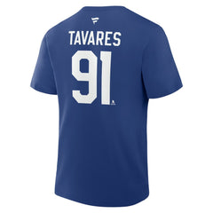 John Tavares Toronto Maple Leafs Fanatics Authentic Stack Name & Number T-Shirt - Blue T-shirts