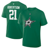 Jason Robertson Dallas Stars Fanatics Authentic Stack Name & Number T-Shirt - Kelly Green T-shirts