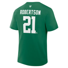 Jason Robertson Dallas Stars Fanatics Authentic Stack Name & Number T-Shirt - Kelly Green T-shirts