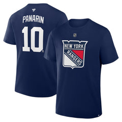 Artemi Panarin New York Rangers Fanatics Authentic Stack Name & Number T-Shirt - Navy T-shirts