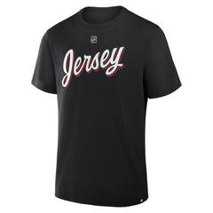 Jacob Markstrom New Jersey Devils Fanatics Authentic Stack Name & Number T-Shirt - Black T-shirts