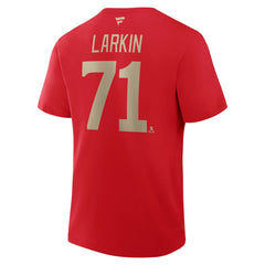 Dylan Larkin Detroit Red Wings Fanatics Authentic Stack Name & Number T-Shirt - Red T-shirts