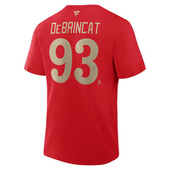 Alex DeBrincat Detroit Red Wings Fanatics Authentic Stack Name & Number T-Shirt - Red T-shirts