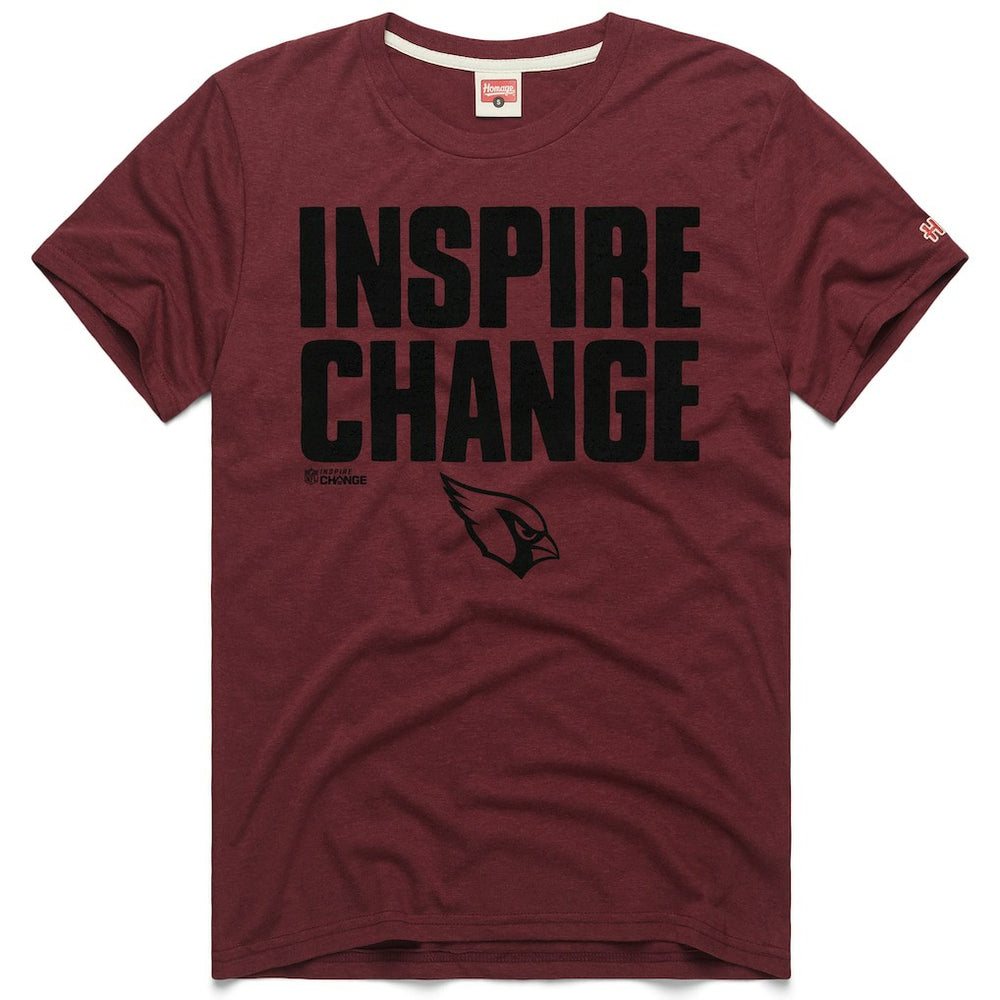 Arizona Cardinals Homage Unisex 2024 Inspire Change Tri-Blend T-Shirt - Cardinal sale