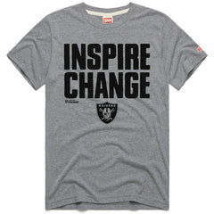 Las Vegas Raiders Homage Unisex 2024 Inspire Change Tri-Blend T-Shirt - Gray on sale