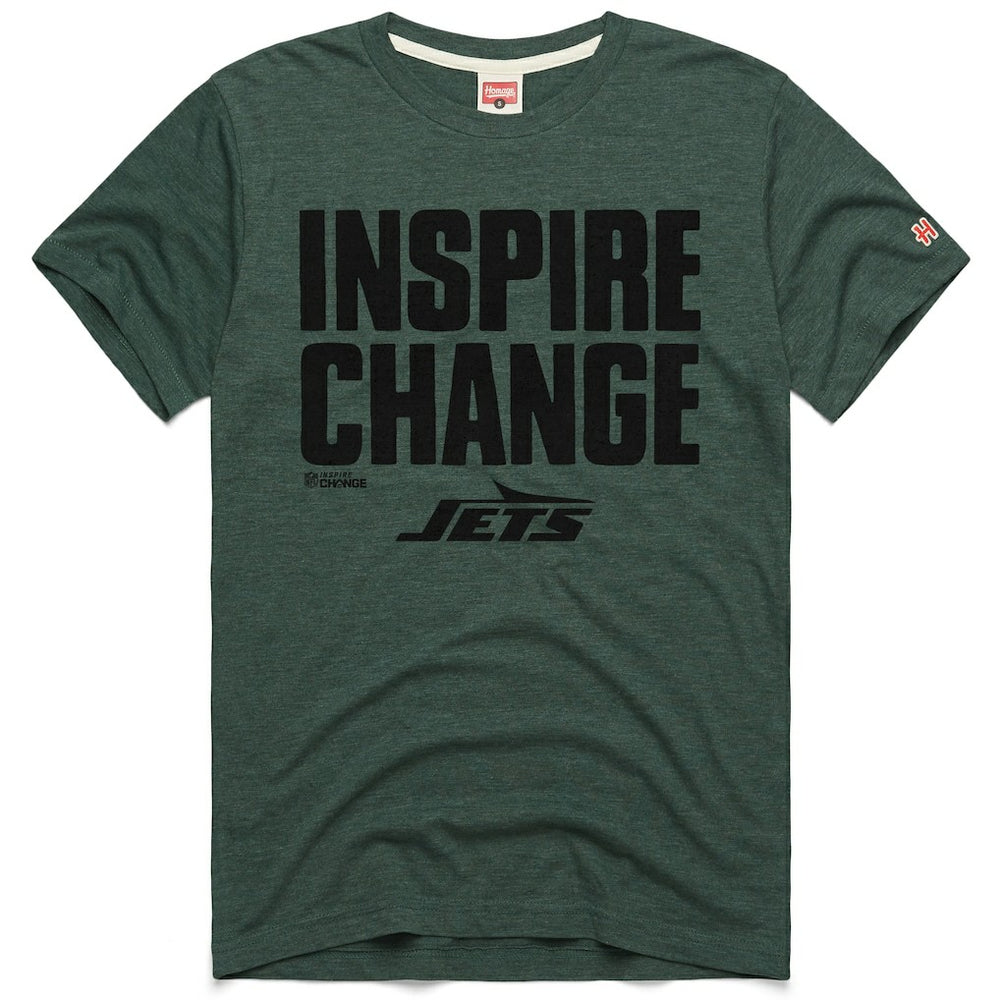 New York Jets Homage Unisex 2024 Inspire Change Tri-Blend T-Shirt - Green cheap