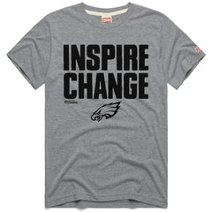 Philadelphia Eagles Homage Unisex 2024 Inspire Change Tri-Blend T-Shirt - Gray outlet