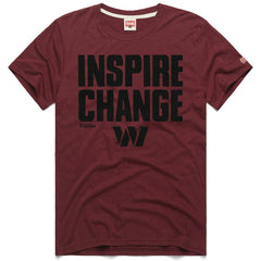 Washington Commanders Homage Unisex 2024 Inspire Change Tri-Blend T-Shirt - Burgundy on sale