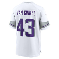 Andrew Van Ginkel Minnesota Vikings Alternate Game Jersey - White discount