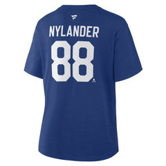 William Nylander Toronto Maple Leafs Fanatics Women's Authentic Stack Name & Number T-Shirt - Blue T-shirts