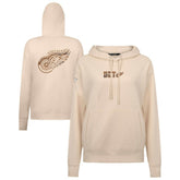 Detroit Red Wings Levelwear Women's Desert Camo Adorn Battalion Pullover Hoodie - Khaki Hoodies