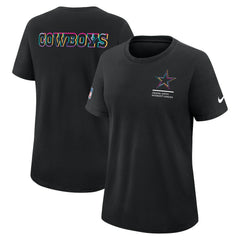 Dallas Cowboys Women's 2025 NFL Crucial Catch Tri-Blend Dri-FIT T-Shirt - Black online