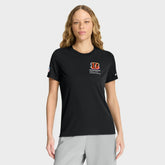 Cincinnati Bengals Women's 2025 NFL Crucial Catch Tri-Blend Dri-FIT T-Shirt - Black outlet