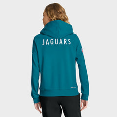 Jacksonville Jaguars Women's Throwback Sideline Standard Issue Dri-FIT Hoodie - Teal for sale