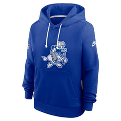 Dallas Cowboys Women's Throwback Sideline Standard Issue Dri-FIT Hoodie - Royal sale