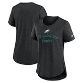 Philadelphia Eagles Women's Script Tri-Blend T-Shirt - Black outlet