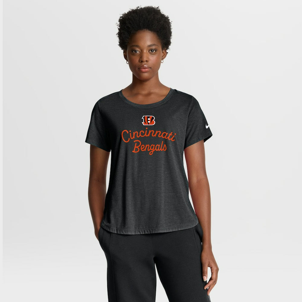 Cincinnati Bengals Women's Script Tri-Blend T-Shirt - Black online