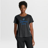 Detroit Lions Women's Script Tri-Blend T-Shirt - Black on sale