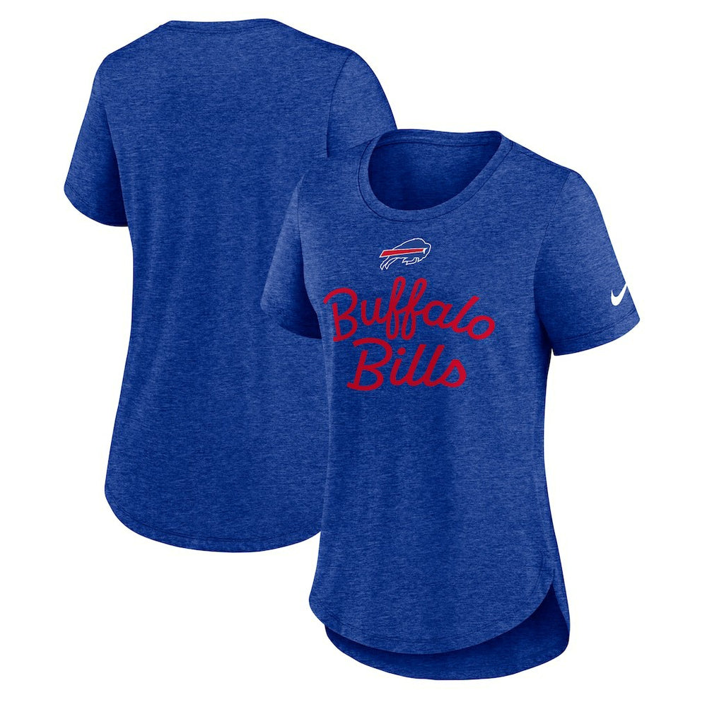 Buffalo Bills Women's Script Tri-Blend T-Shirt - Royal cheap