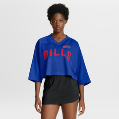 Buffalo Bills Women's Primetime Cropped Mesh Dri-FIT Fashion Jersey - Royal sale