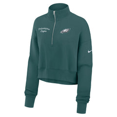 Philadelphia Eagles Women's Primetime Phoenix Half-Zip Sweatshirt - Midnight Green for sale
