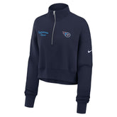 Tennessee Titans Women's Primetime Phoenix Half-Zip Sweatshirt - Navy discount