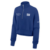 New York Giants Women's Primetime Phoenix Half-Zip Sweatshirt - Royal discount