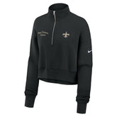 New Orleans Saints Women's Primetime Phoenix Half-Zip Sweatshirt - Black cheap