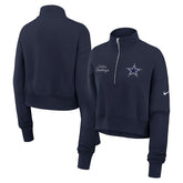 Dallas Cowboys Women's Primetime Phoenix Half-Zip Sweatshirt - Navy for sale